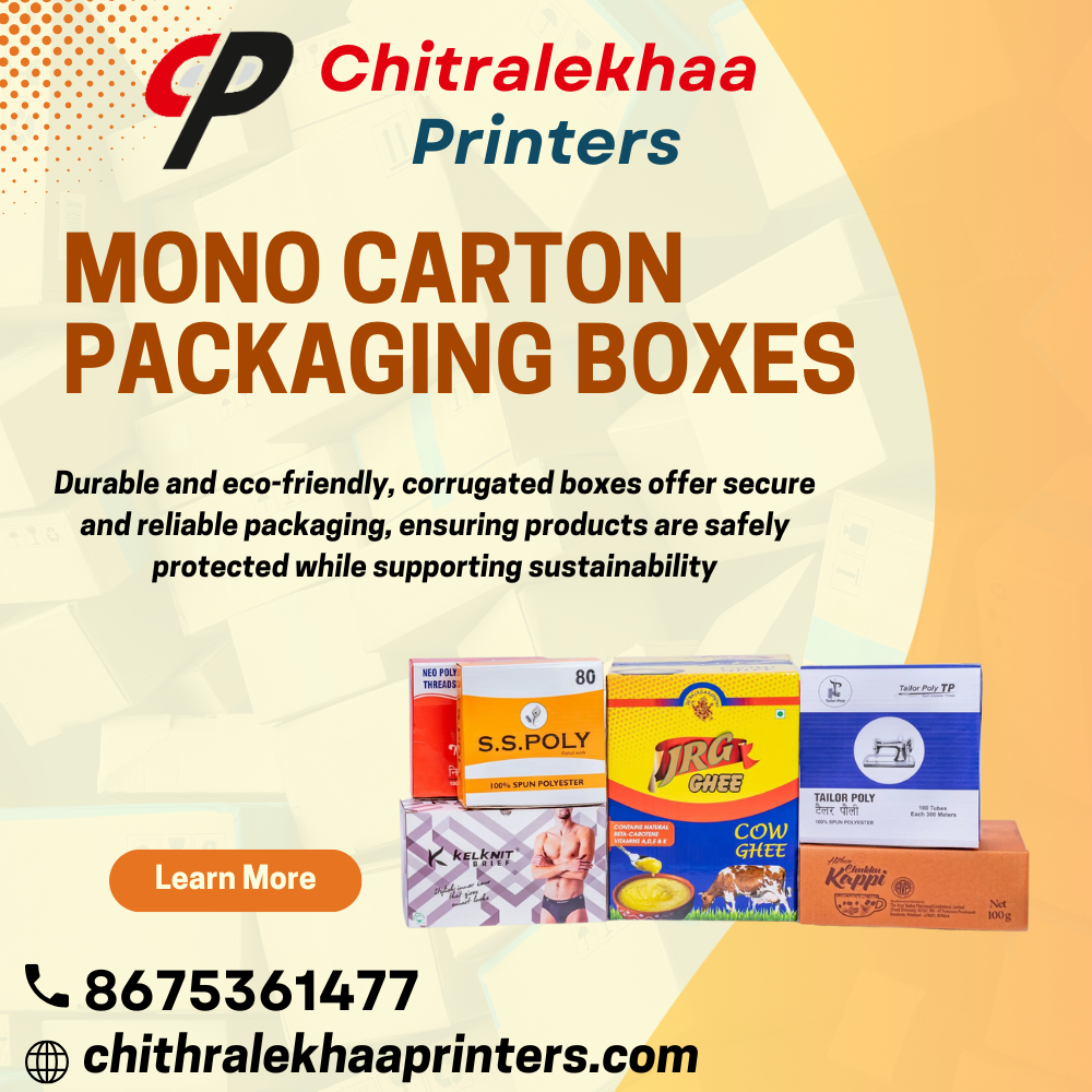 Mono Carton Boxes Manufacturer – Chithralekhaa Printers